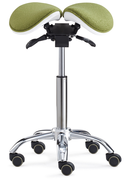 Popular Adjsutable Ergonomic Tilt Two Seat Saddle Stool