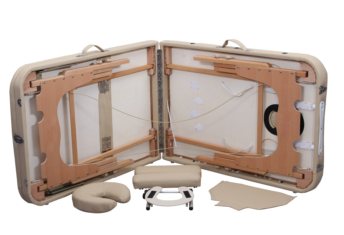 Synthetic Leather CE Massage Equipment Firm and Fold Portable Massage Table