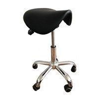 Beauty Salon Master Cutting Styling Saddle Stool Ergonomic