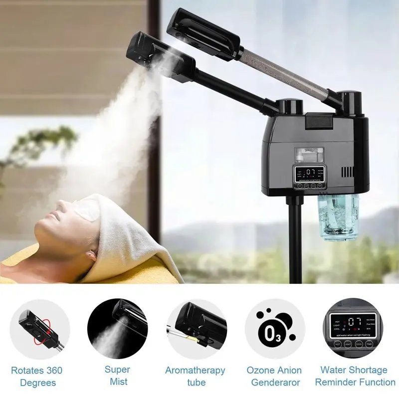 Professional Multifunctional Hair Salon Ozone Lamp Light Facial Steamer