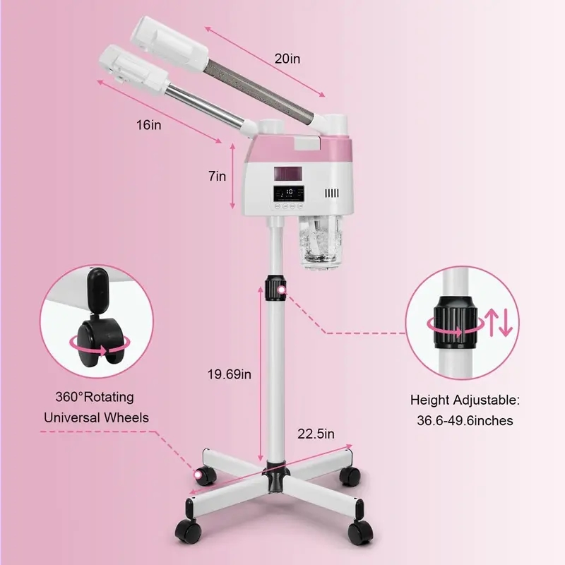 New Beauty Salon Equipment Hot Vapour Skin Nourishing Steam Machine Facial Steamer