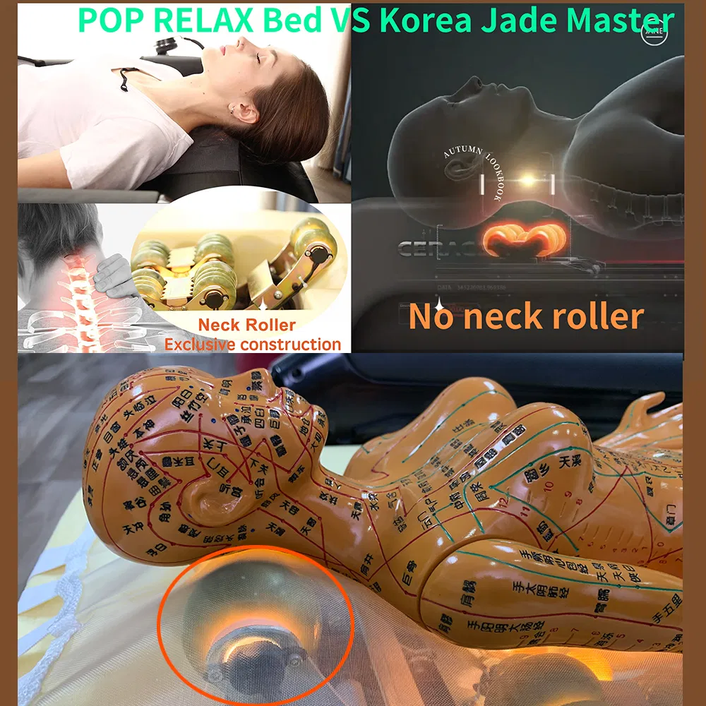 Poprelax Customizable Cama De Masaje Heated Jade Roller Massage Bed China Supplier