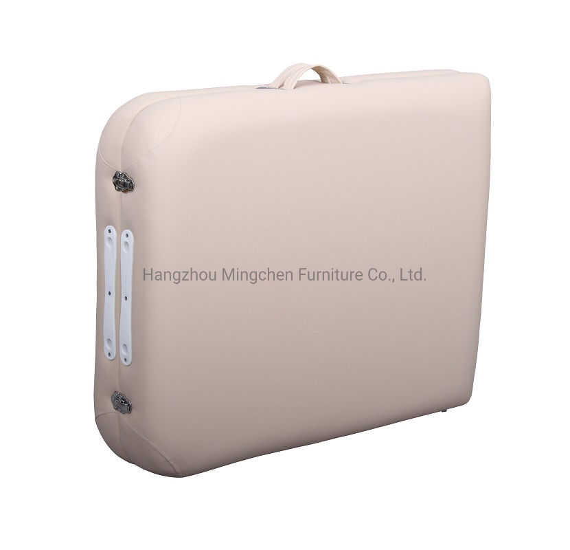 Portable White SPA Beech Folding Massage Table with Carrying Bag