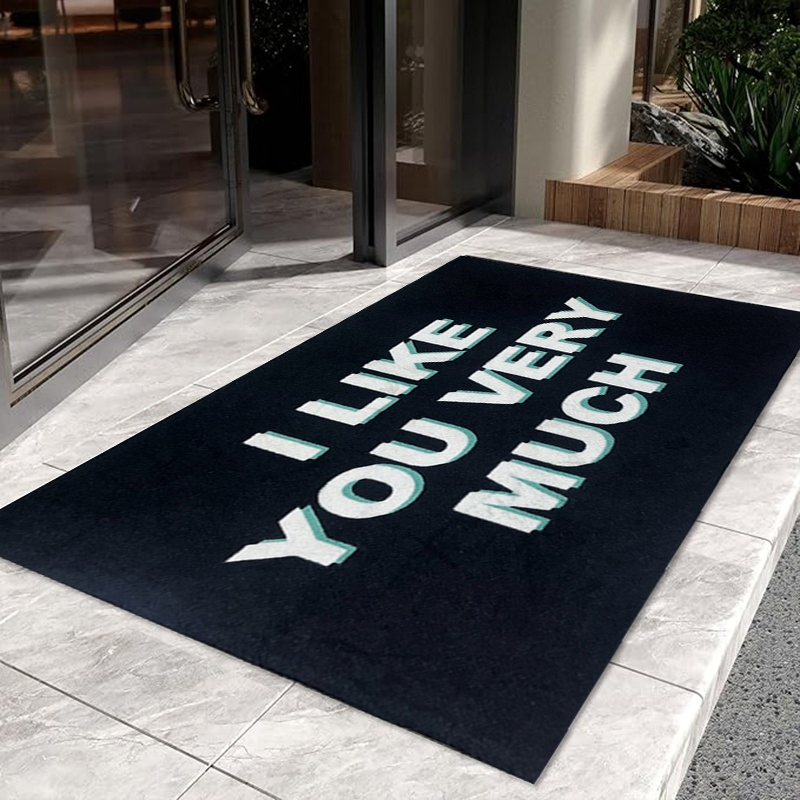 Salon Room Space Mat Soft Cozy Custom Rubber Hotel Lobby Entry Mat