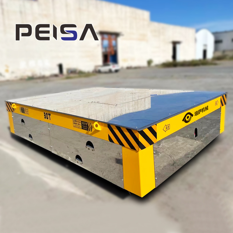 Remote Control 10t Electric Transfer Cart for Equipment Heavy Duty Platform Trolley