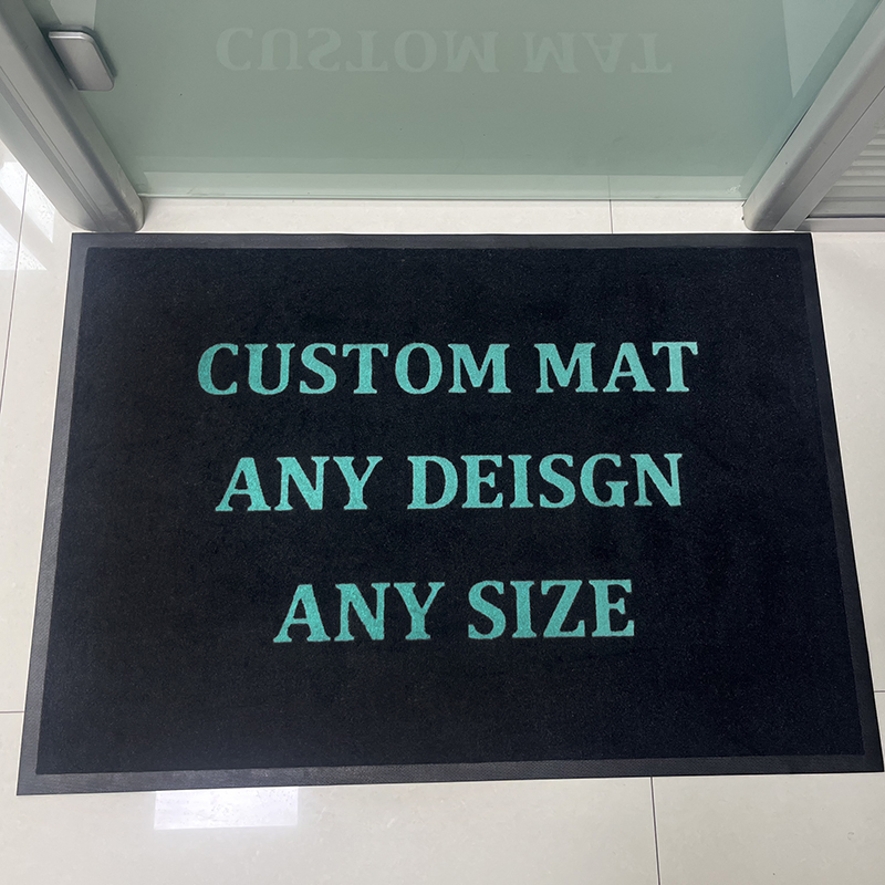 Salon Section Access Mat Plain Simple Design Custom Rubber Home Entryway Mat