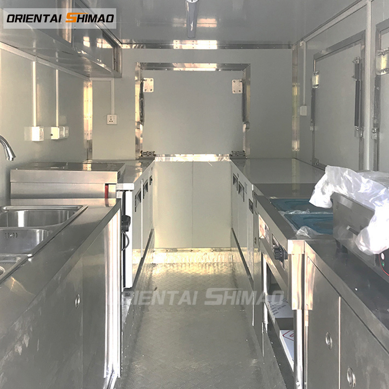 Oriental Shimao Hot Dog Cart Mobile Food with Food Truck Equipment