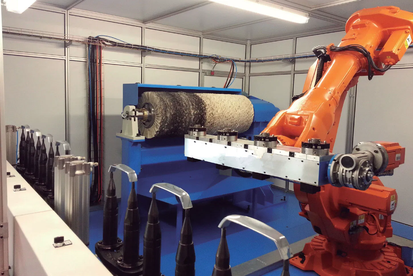 Die Casting Parts Surface Finishing Machine Automatic Robotic Grinding Polishing Buffing Machinery