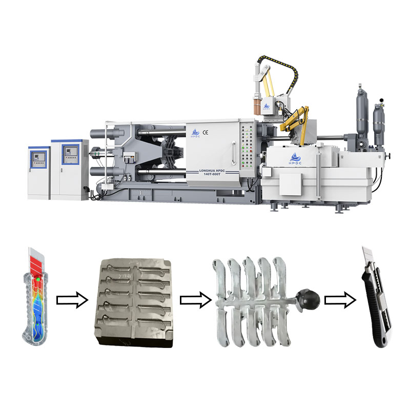 High-Quality High Precision Custom Design Aluminum Industrial Die Casting Molds for Magnesium Copper Zinc Alloy Utility Knife Shell High-Pressure Metal Mould