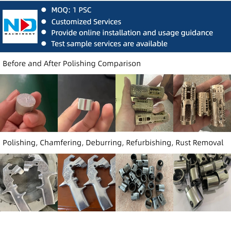 Easy to Operate 95L Round Type Tumbler Finishing Machine Deburring Electronic Parts Vibratory Polishing Machine