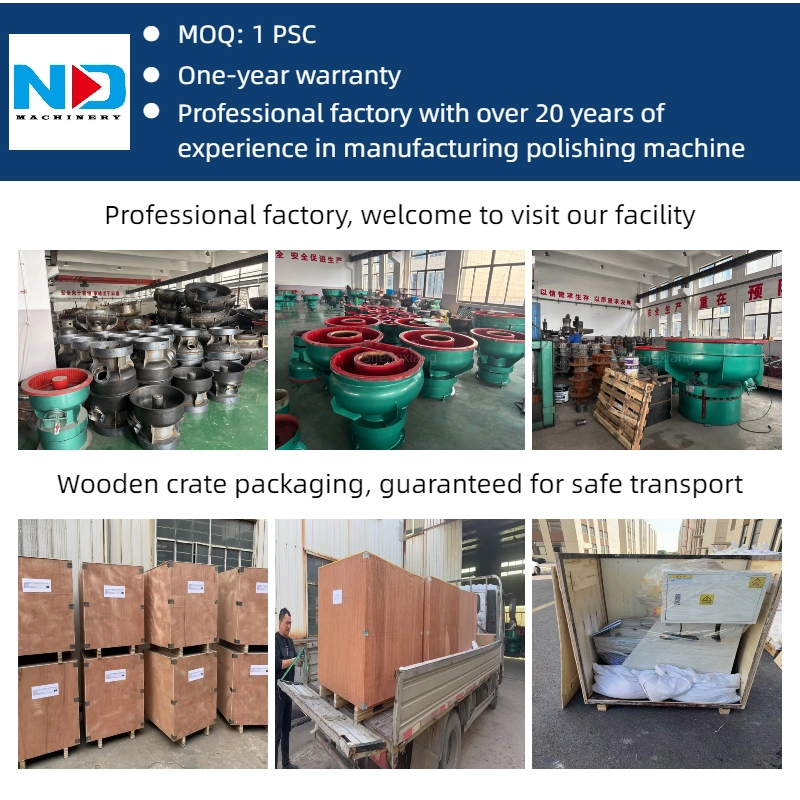 600L Automatic Bowl Vibratory Deburring Machines with Separator for Metal Stampings and Die-Casting Parts Surface Finishing