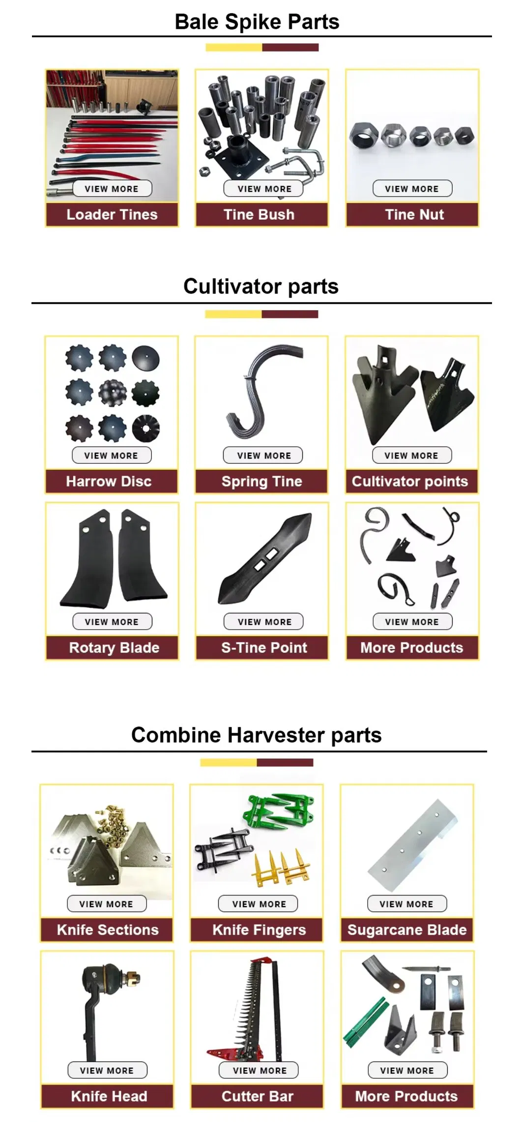 Harvester Parts