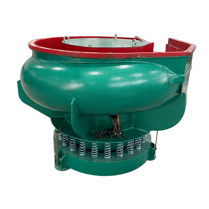 600L Automatic Bowl Vibratory Deburring Machines with Separator for Metal Stampings and Die-Casting Parts Surface Finishing