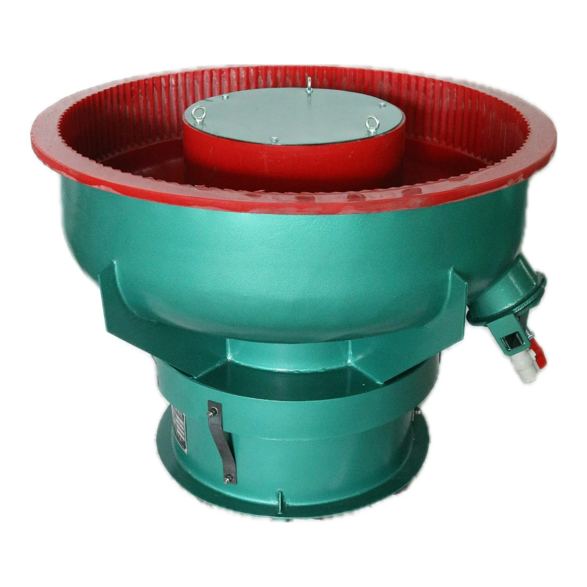 Easy to Operate 95L Round Type Tumbler Finishing Machine Deburring Electronic Parts Vibratory Polishing Machine