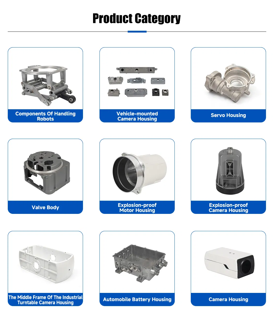 Representative Die Casting Products