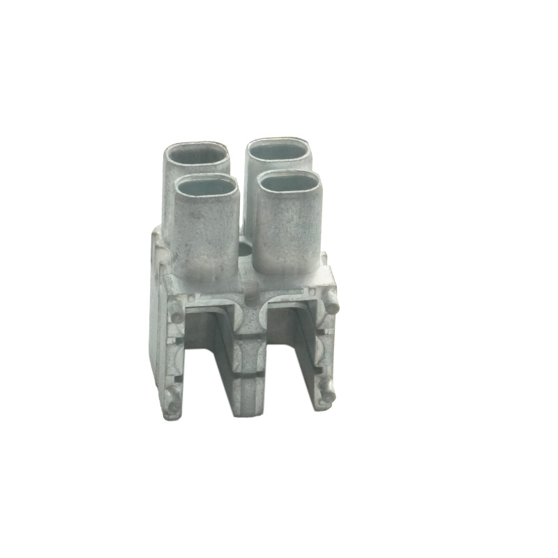 Precision Zinc Alloy Die Cast Fakra Single 4-Gang Connector Housing Automotive Grade RoHS