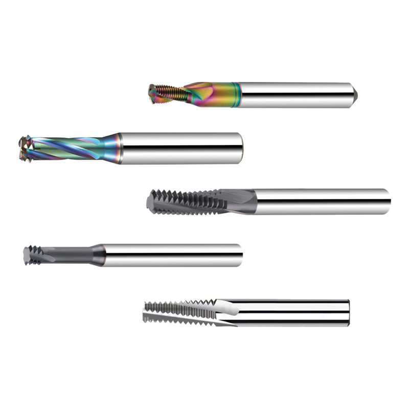 Precision 3-Flute Carbide Straight Shank Thread Milling Cutter End Mill Used for Mold Finishing