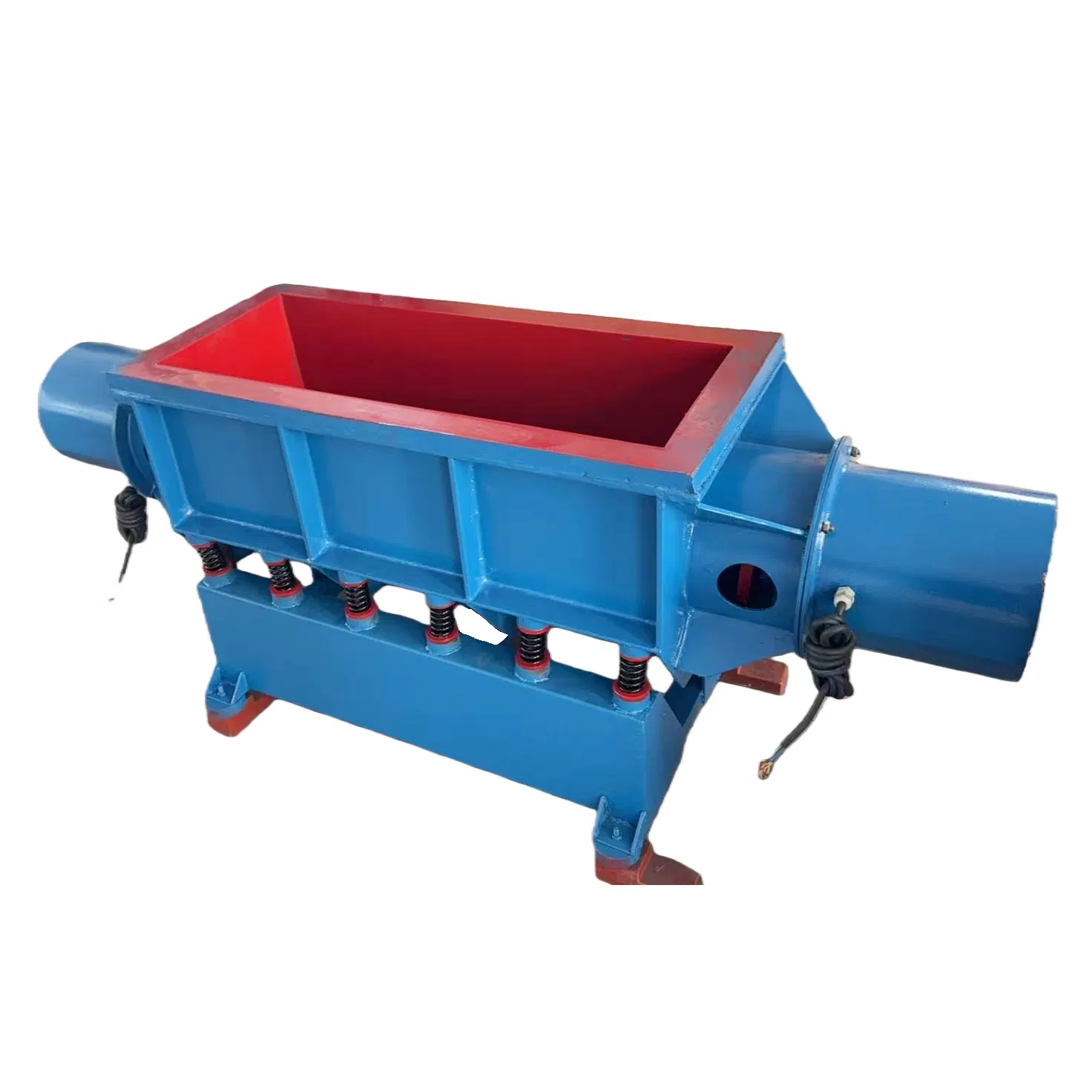 High Efficiency Cheap Vibratory Trough Vibrating Polishing Machine for Metal Parts Deburring