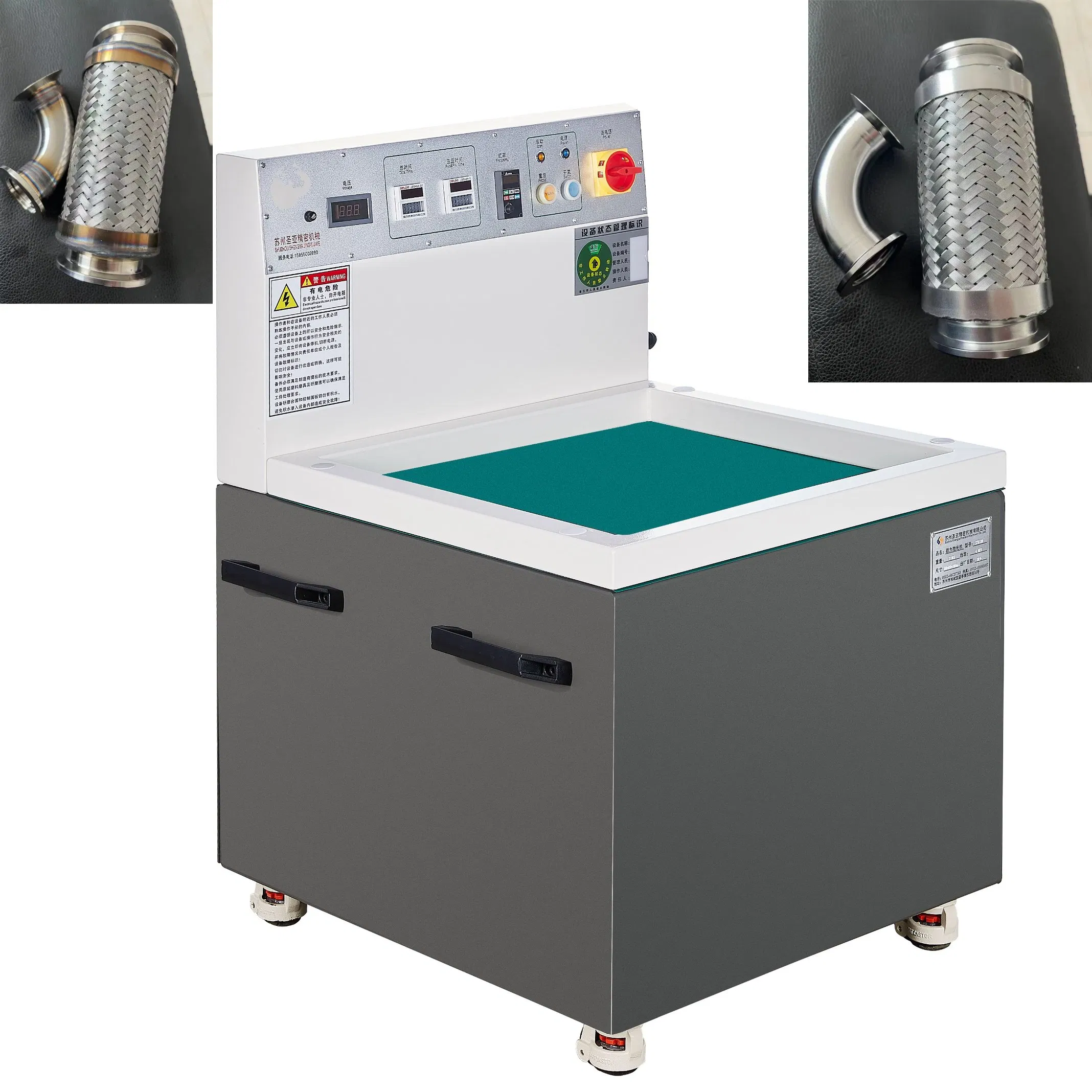 Aluminum Die Casting Parts Deburring, Chamfering, Polishing Magnetic Finishing Machine Magnetic Surface Polishing Machine