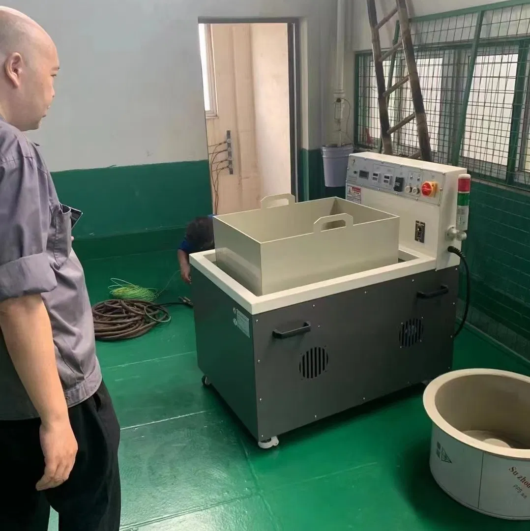 Aluminum Die Casting Parts Deburring, Chamfering, Polishing Magnetic Finishing Machine Magnetic Surface Polishing Machine