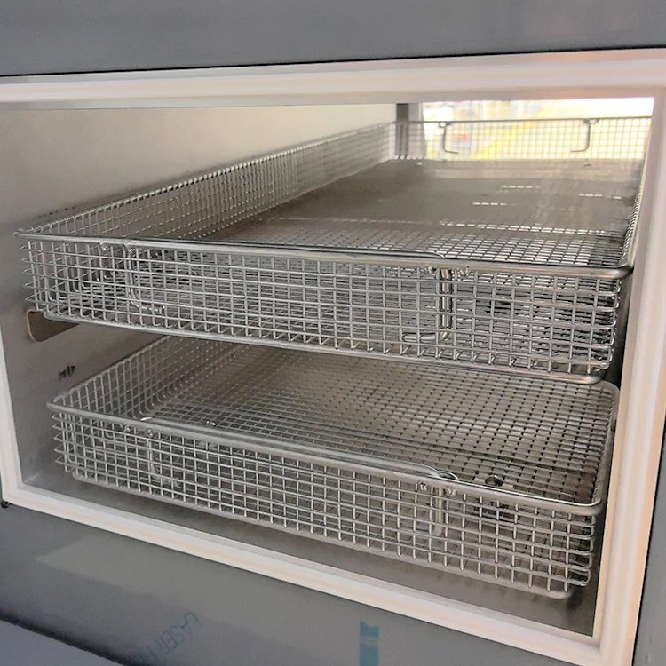 Gabinete de Secado al Vacío Médico, Doble Cámara de Acero Inoxidable, Secado de Instrumentos a Baja Temperatura