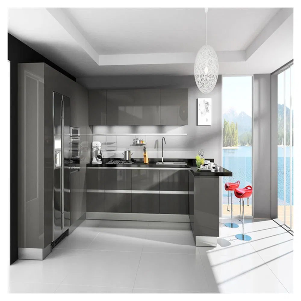 Precio de fábrica de Cbmmart Armarios de cocina de acero inoxidable Muebles de cocina pequeños con el mejor precio