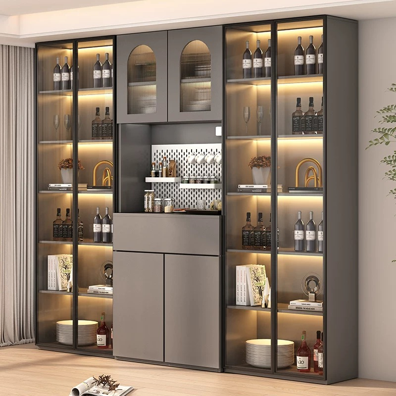 Gabinetes de cocina sin marco de diseño americano personalizados con acabado de almacenamiento de acero inoxidable de lujo