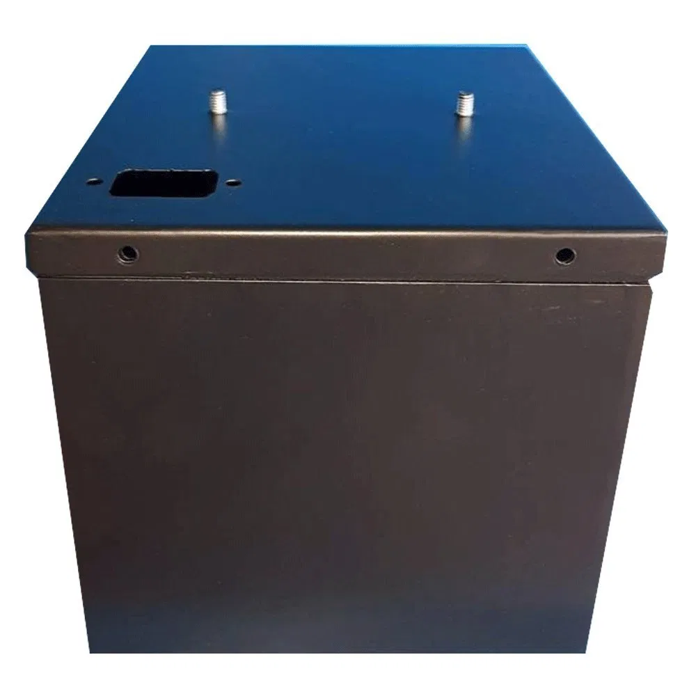 Caja de almacenamiento de batería de metal de acero inoxidable y aluminio personalizada para interiores