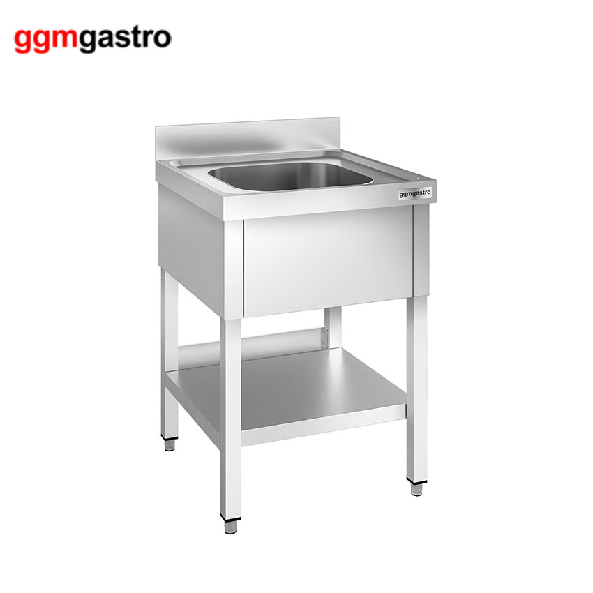 Gabinete de Cocina de Acero Inoxidable Carrito Personalizado Moderno de Cocina Interior Base de Fregadero de Acero Inoxidable (Stk66bm1)