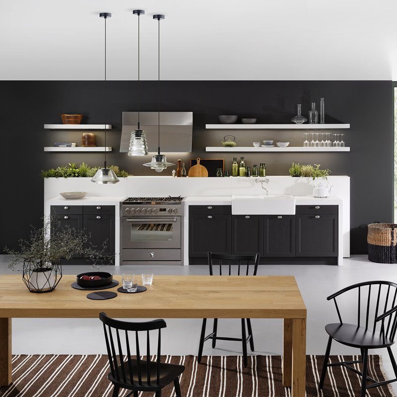 Venta al por mayor de fábrica Foshan mostradores de acero inoxidable para exteriores diseño de muebles de cocina de laminado de madera despensa alta de almacenamiento armarios de cocina con isla