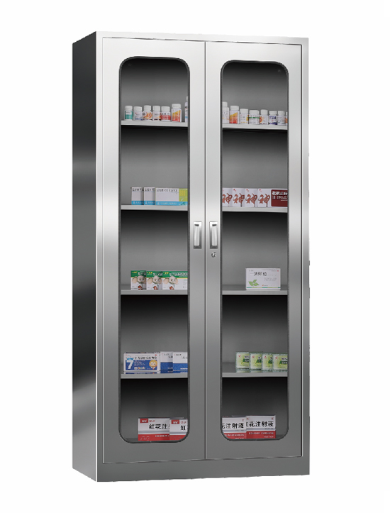 Gabinete de Almacenamiento de Medicamentos de Acero Inoxidable Personalizado para Hospitales