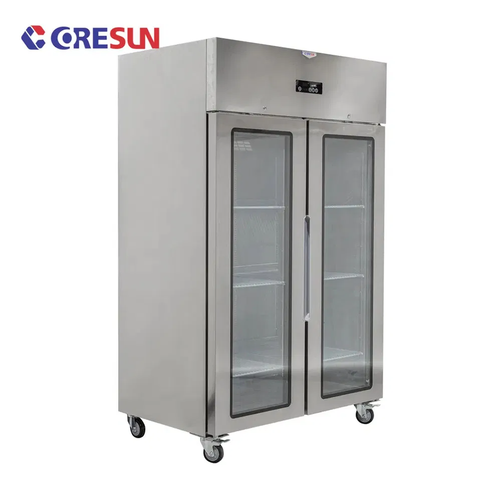 Gabinetes de exhibición refrigerados altos para uso en catering de hospitalidad