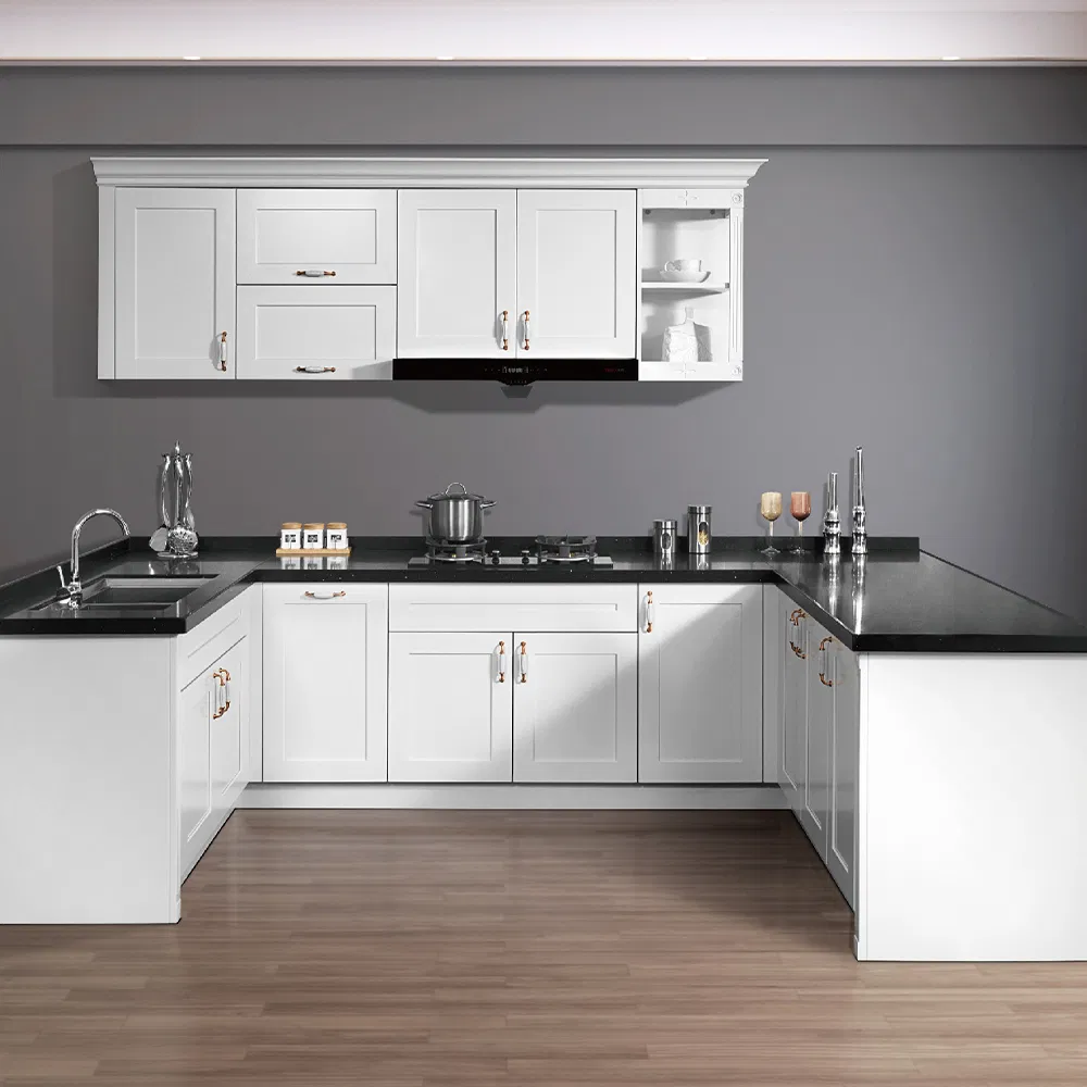 Variedad de estilos con diseño personalizado de fregadero, armarios de cocina de acero inoxidable, armarios modernos, utensilios de cocina fabricados en China