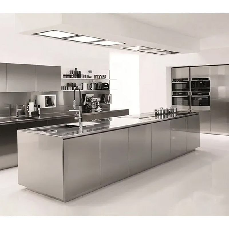Cocina modular de acero inoxidable de lujo personalizada para exteriores