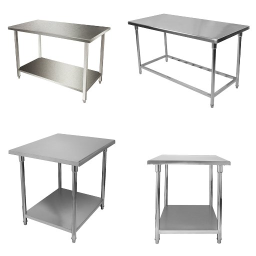 Fabricante OEM 24"&times; 72" Estaciones de trabajo de cocina comercial de acero inoxidable