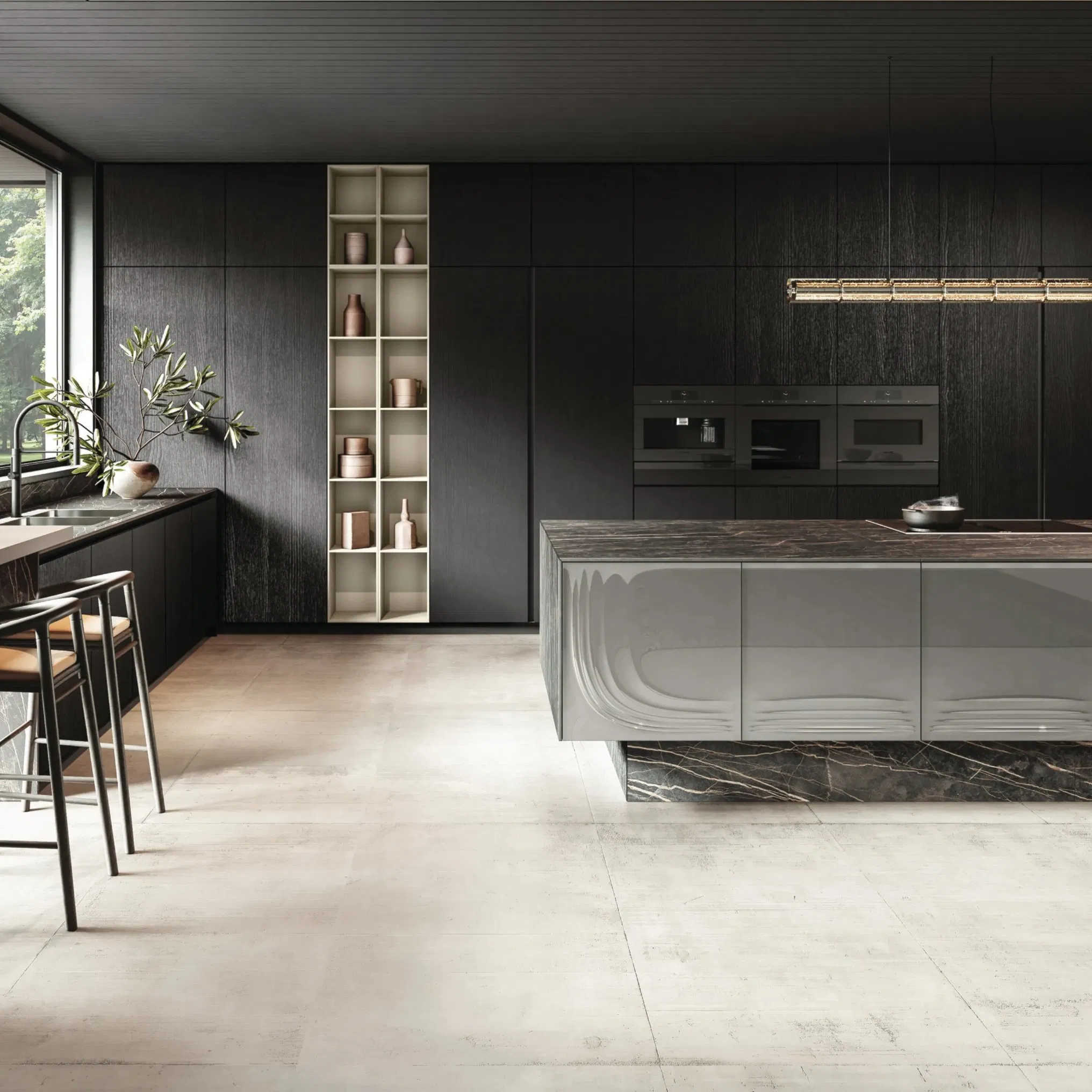 Fabricante de China Muebles de Cocina de Acero Inoxidable de Alta Calidad Hechos a Medida