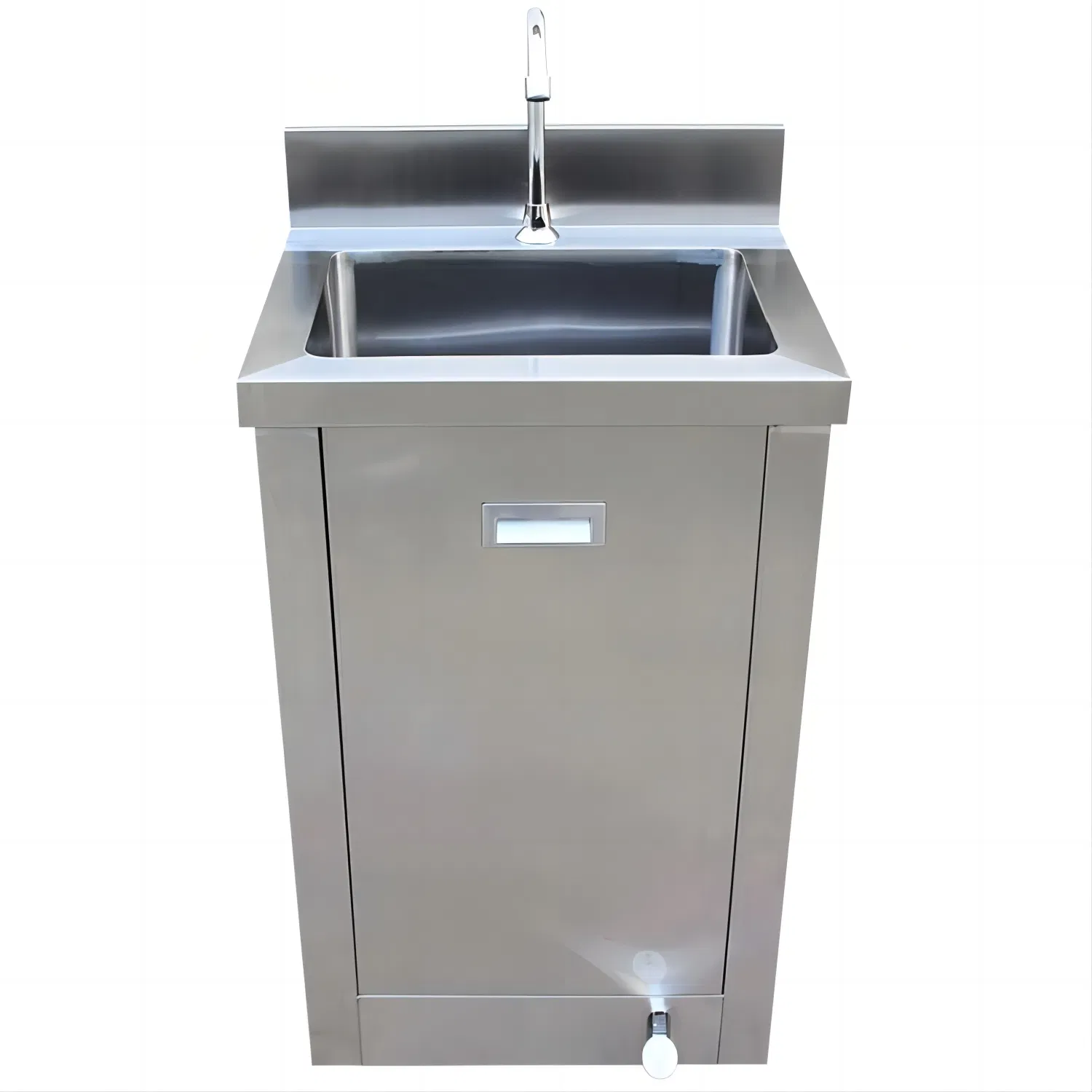 Gabinete de fregadero de acero inoxidable premium para cocinas elegantes