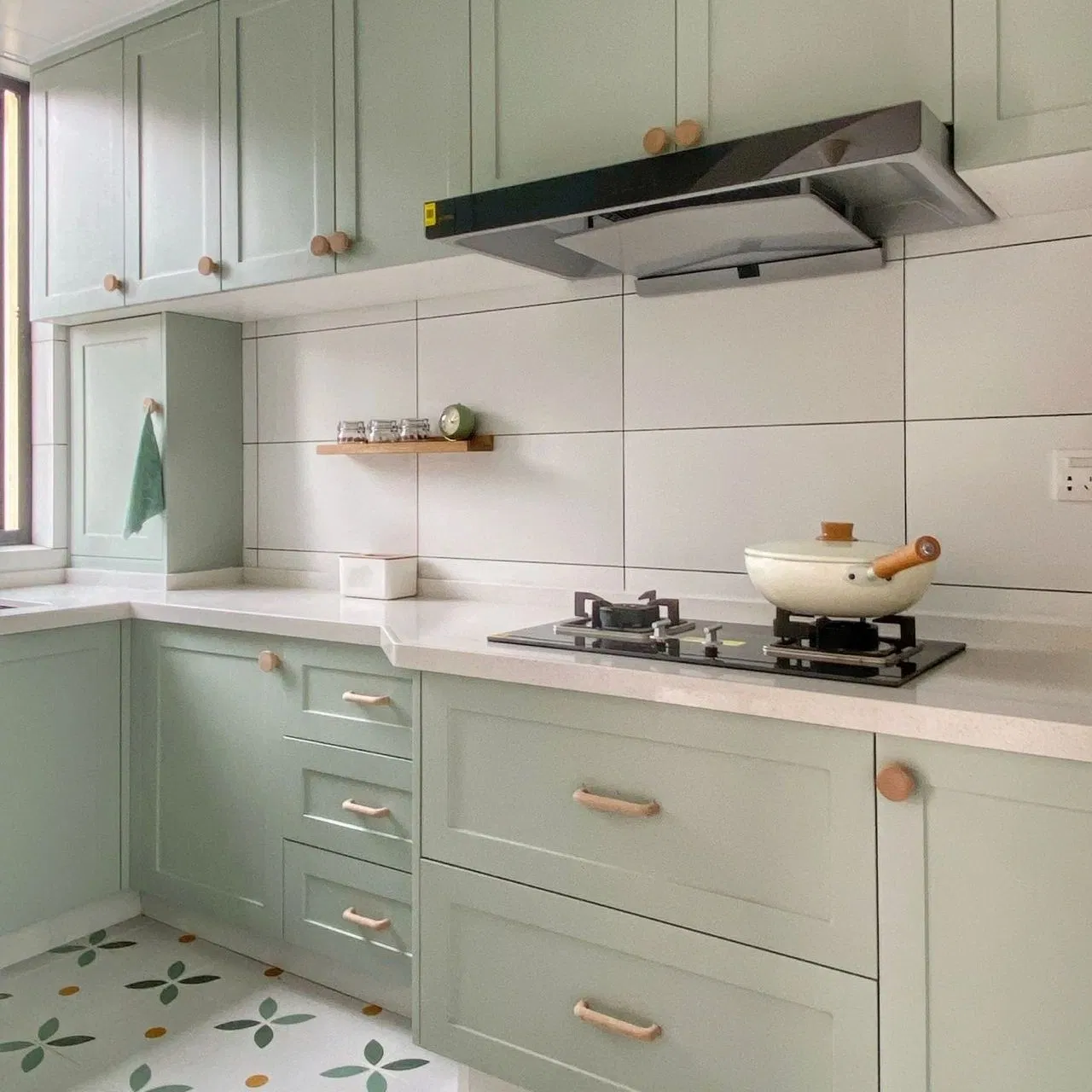 Gabinetes de cocina de madera maciza premium para hogares modernos