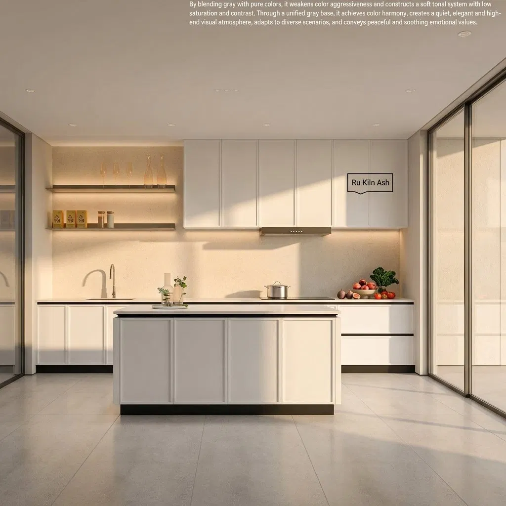 Gabinetes de cocina modernos de madera maciza con paneles, salpicadero de granito y diseño impermeable, muebles de cocina personalizados