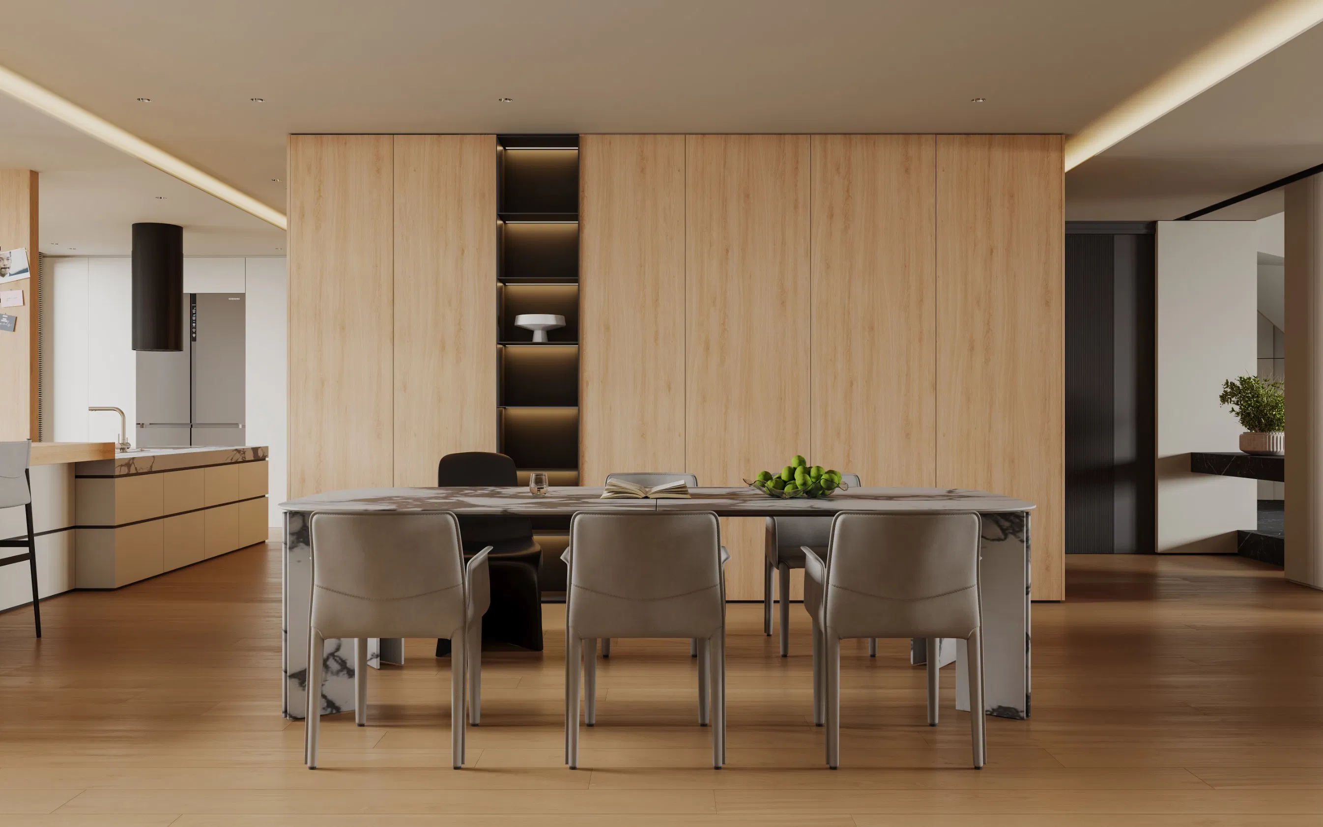 Conjunto de Gabinetes de Cocina Modernos de Alta Gama, Almacenamiento Espacioso, Duradero, Personalizable y Muebles de Alacena al por Mayor