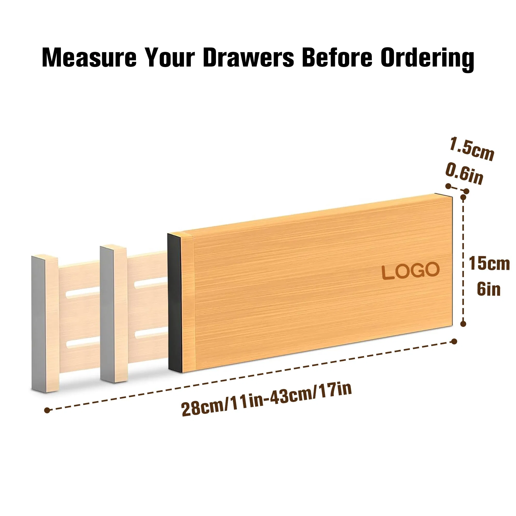 Eco-Friendly Adjustable Bamboo Dividers for Home Storage Solutions