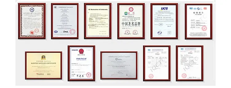 Certificados de calidad de producto