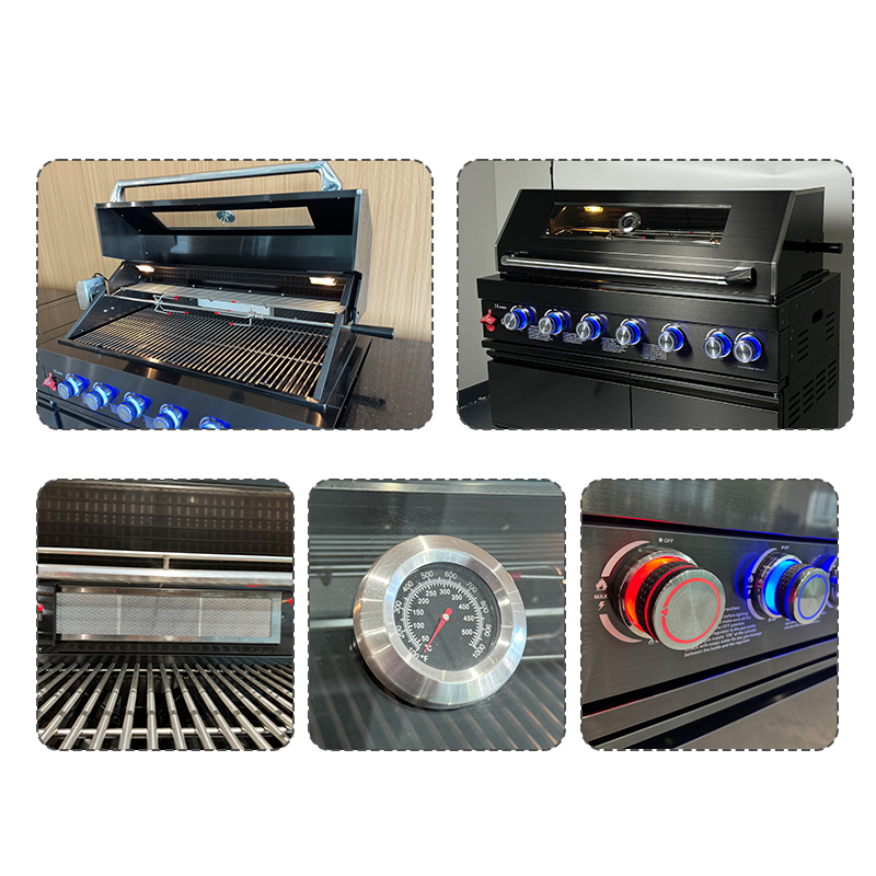 Conjunto de Cocina Exterior Modular Gabinetes de Acero Inoxidable con Parrilla BBQ