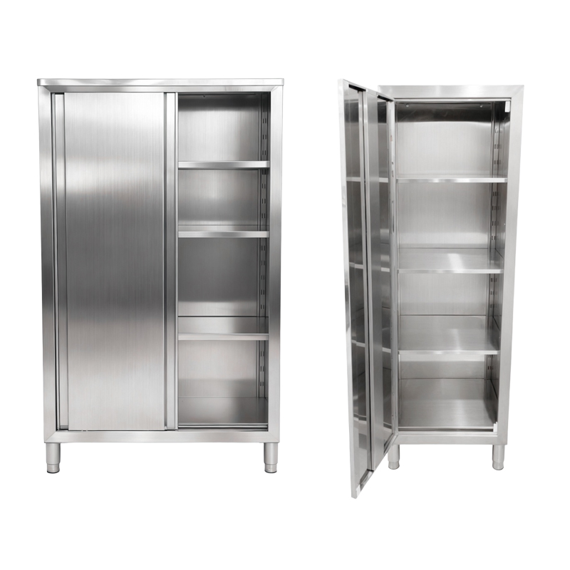 Armario de almacenamiento comercial de acero inoxidable higiénico y fácil de limpiar para cocina de restaurante Heavybao