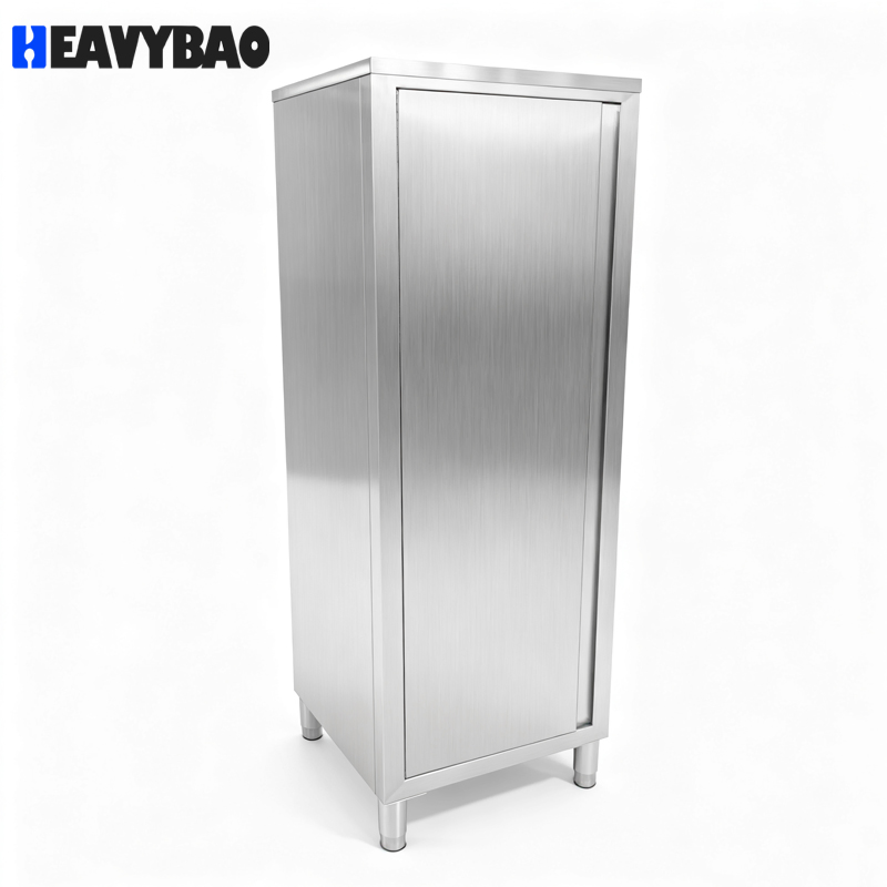 Armario de almacenamiento comercial de acero inoxidable higiénico y fácil de limpiar para cocina de restaurante Heavybao