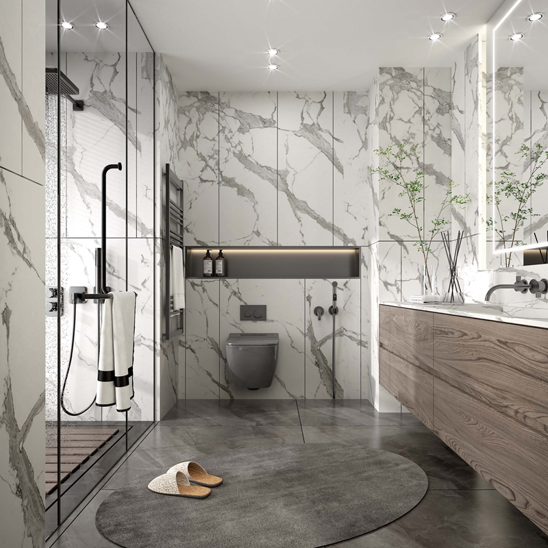 1000mm Conjunto de Espejo LED Inteligente con Eliminación de Vapor, Armario de Baño Moderno de Esquina, Armario de Baño Montado en la Pared de Acero Inoxidable con Lavadora para Dormitorio