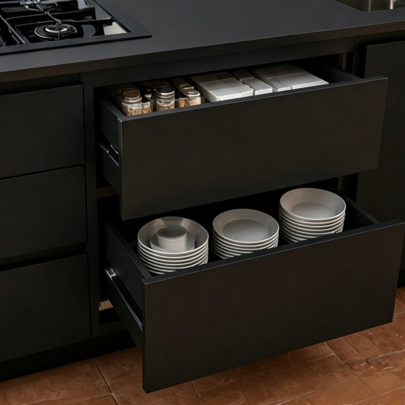 Custom Outdoor Stainless Steel Kitchen Cabinet with BBQ Grill Sink and Storage