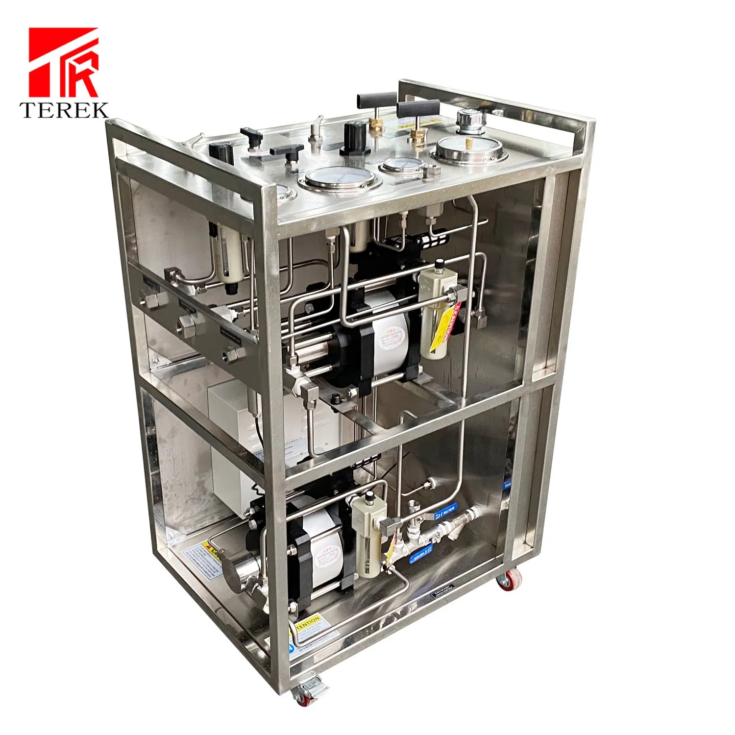 Sistema de Pruebas de Doble Bomba Neumática Terek con Grabador de Gráficos para Pruebas Hidráulicas hasta 20, 000 Psi