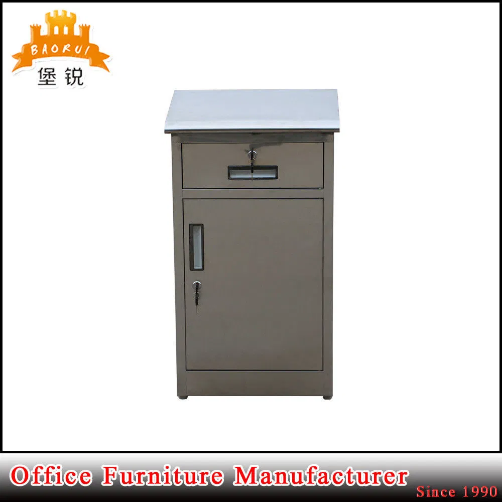 Gabinete de almacenamiento médico simple de acero inoxidable para hospital