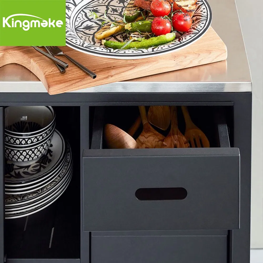 Diseños de juegos de gabinetes de cocina, gabinetes de acero inoxidable para fregaderos de cocina al aire libre